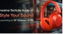 Realme的首款耳机TechlifeStudioH1将于10月15日推出