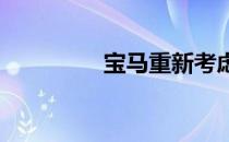 宝马重新考虑豪华皮卡车