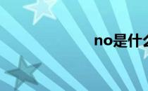 no是什么意思啊