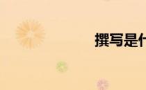 撰写是什么意思