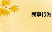 民事行为能力人指