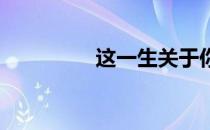 这一生关于你的风景歌词