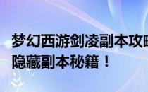 梦幻西游剑凌副本攻略：挑战最强剑侠，揭秘隐藏副本秘籍！