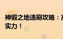 神锻之地速刷攻略：高效获取资源，轻松提升实力！