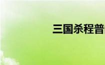 三国杀程普的技能详解