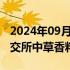 2024年09月13日快讯 今日1只新股上市：北交所中草香料